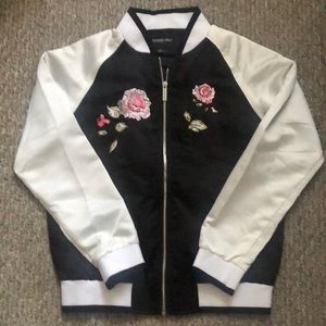 Girls size 14 Members Only Varsity Satin jacket